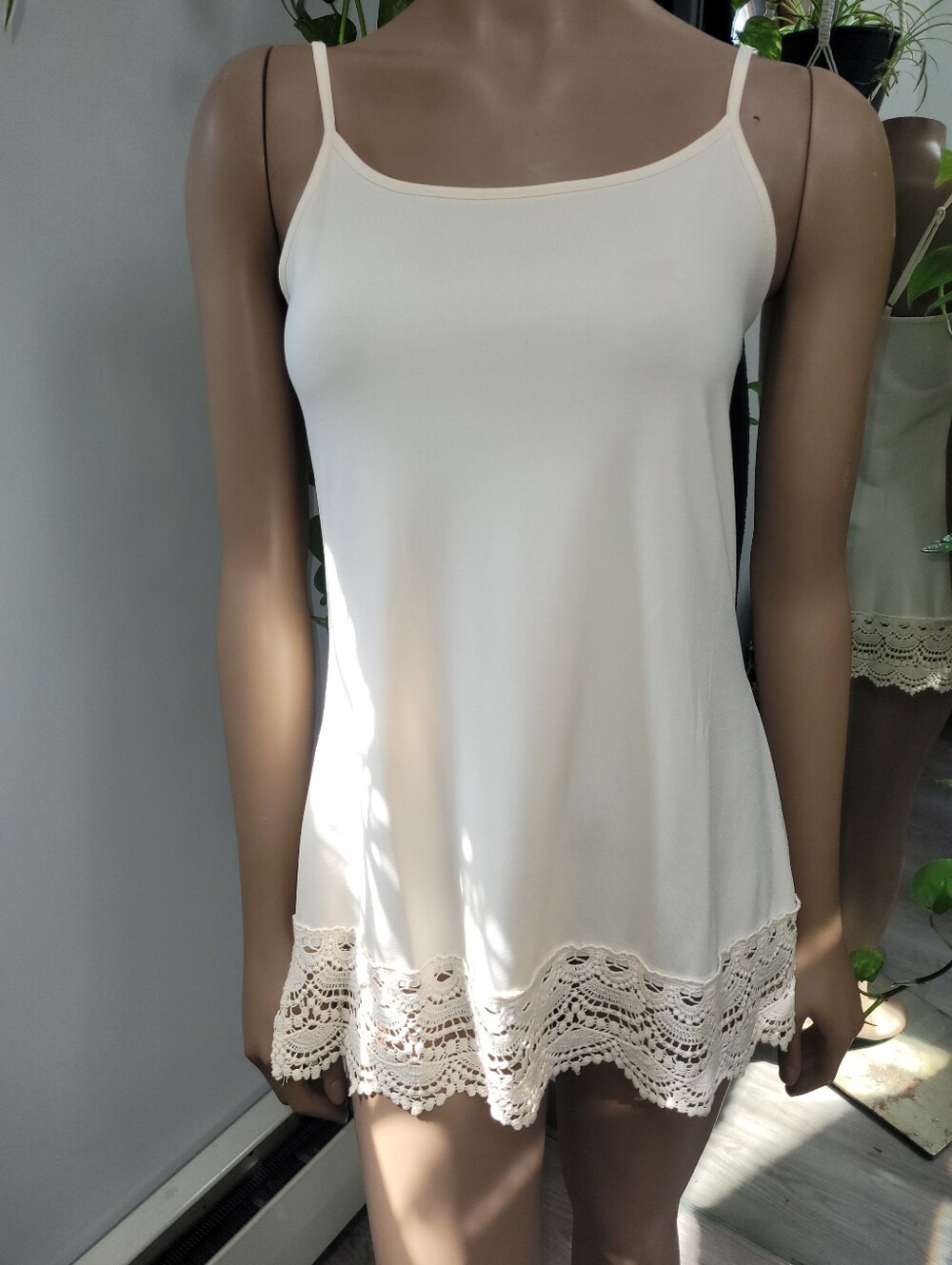 Peekaboo Chic Woman's Lace Trimmed Camisole
